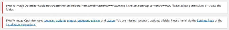 WordPress static file optimization ewww