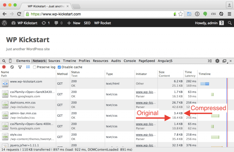 WordPress static file optimization GZIP explained