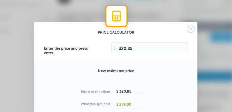 Calculator inside Codeable's app