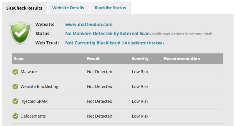 Sucuri SiteCheck