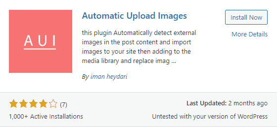 Auto upload Image plugin