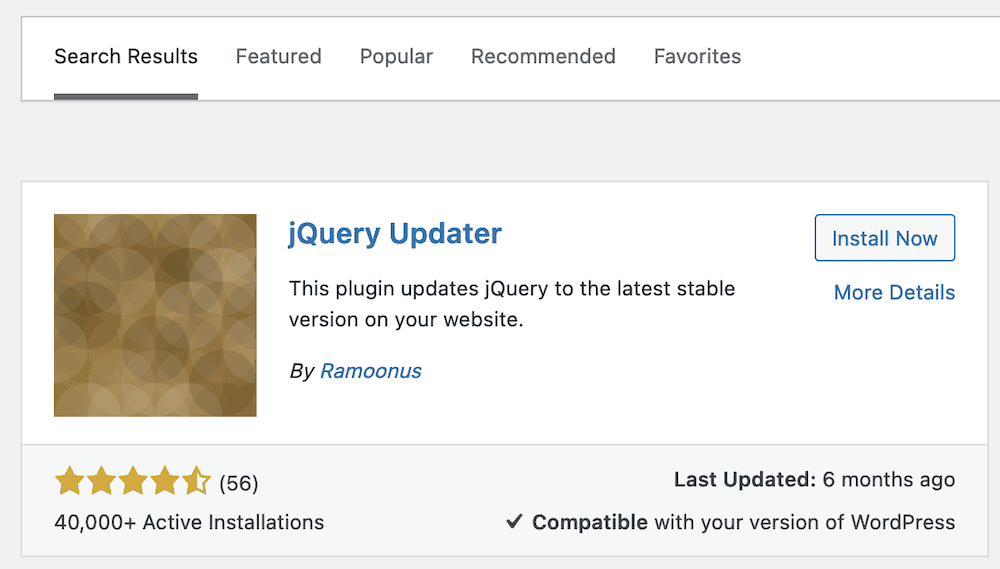 jQuery updater