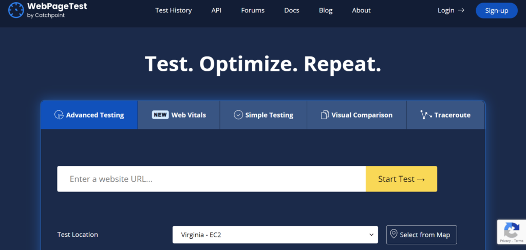 Test the speed rate of your website