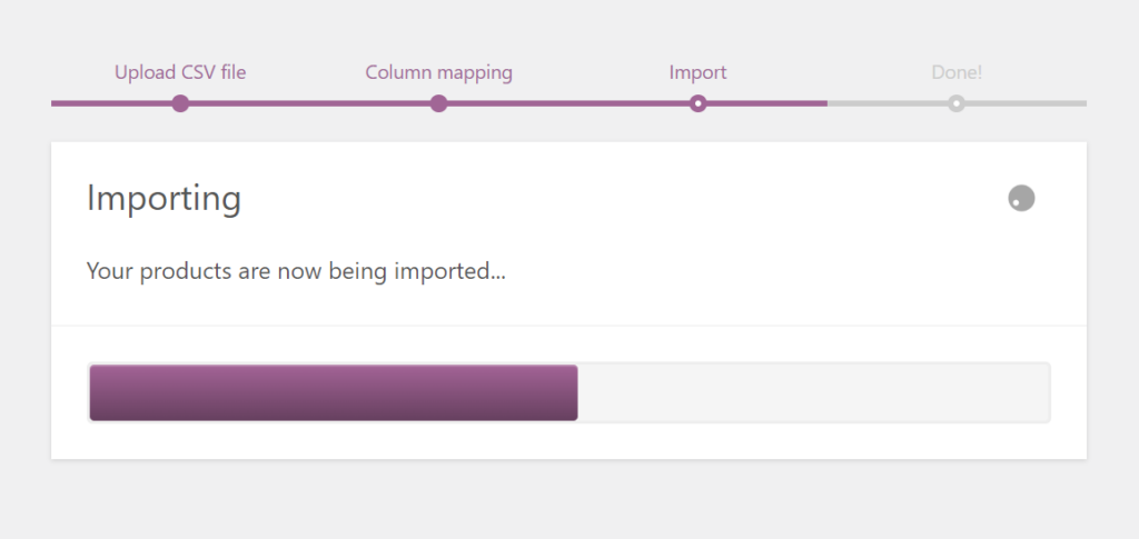 Importing products