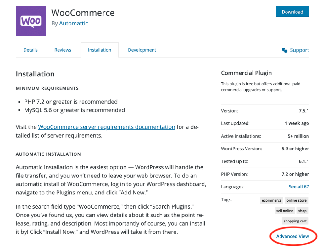 WooCommerce on the Repository
