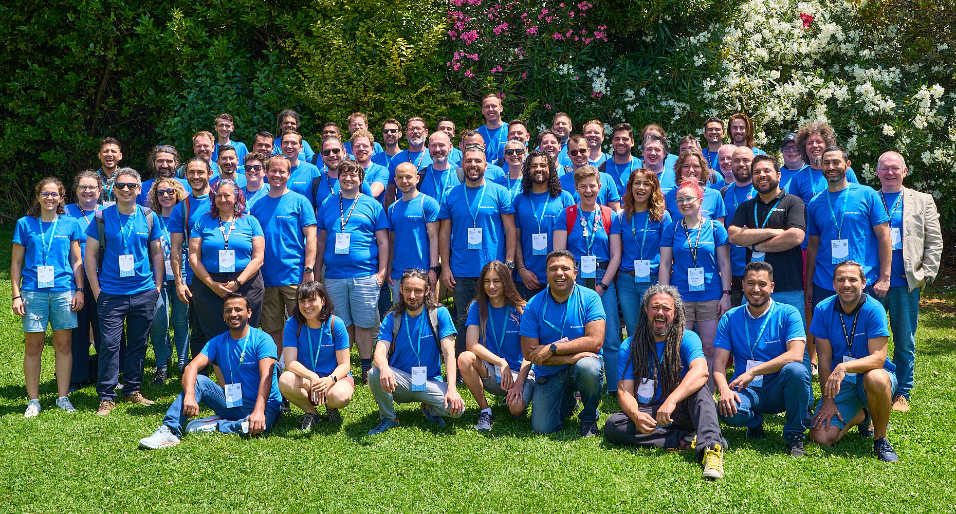 Photo of about 60 experts and Codeable staff members at WordCamp Europe 2023