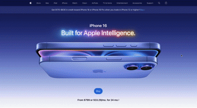 Apple website