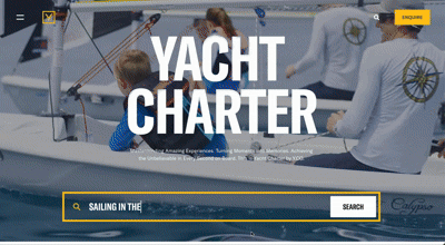 An example of a website with background video