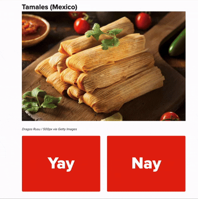 Interactive quiz for personalized recommendations
