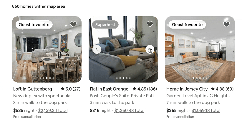 Reactive properties on Airbnb’s website with React