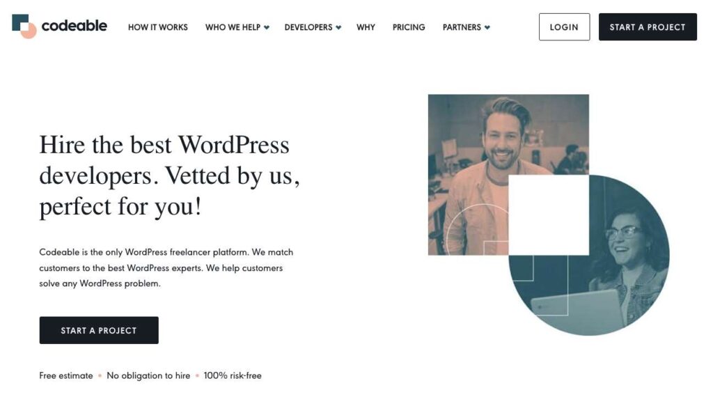 Codeable – The premier, exclusive WordPress developer hiring platform