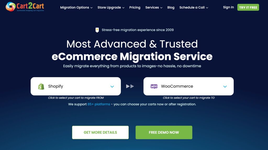 Migrating your Shopify store to WordPress with the Cart2Cart extension