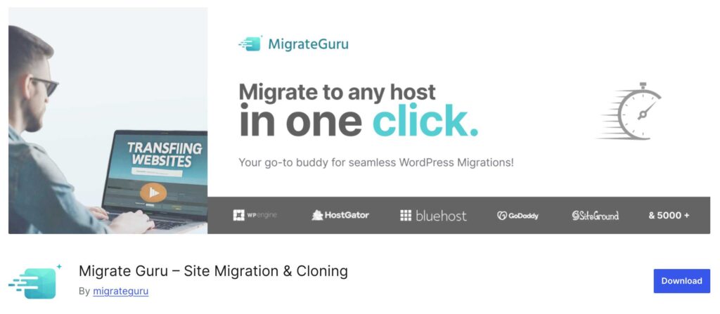 Migrate Guru – Site Migration and Cloning plugin for WordPress