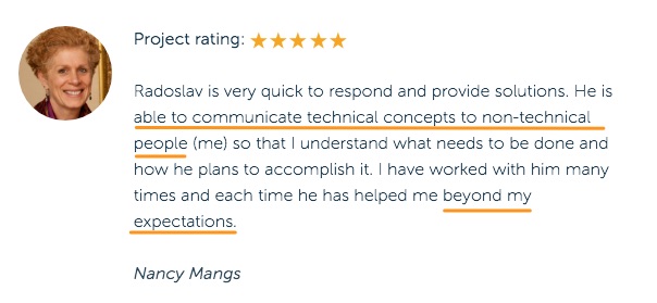 What you should pay attention to: communicate technical concepts to non-technical people